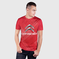Футболка спортивная мужская Сitroen texture, цвет: 3D-принт — фото 2