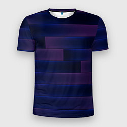 Футболка спортивная мужская Color blue square, цвет: 3D-принт