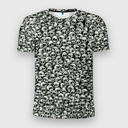 Мужская спорт-футболка Черепки паттерн