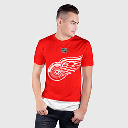 Футболка спортивная мужская Detroit Red Wings red, цвет: 3D-принт — фото 2