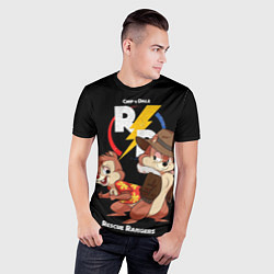 Футболка спортивная мужская Чип и Дейл - rescue rangers, цвет: 3D-принт — фото 2