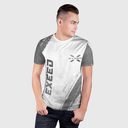 Футболка спортивная мужская Exeed - white gradient вертикально, цвет: 3D-принт — фото 2