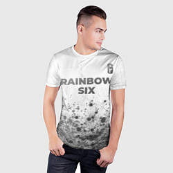 Футболка спортивная мужская Rainbow Six - white gradient посередине, цвет: 3D-принт — фото 2