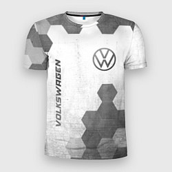 Футболка спортивная мужская Volkswagen - white gradient вертикально, цвет: 3D-принт