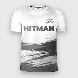 Футболка спортивная мужская Hitman - white gradient посередине, цвет: 3D-принт