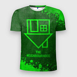 Мужская спорт-футболка The Neighbourhood - green gradient