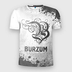Футболка спортивная мужская Burzum - white gradient, цвет: 3D-принт