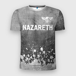 Футболка спортивная мужская Nazareth - grey gradient посередине, цвет: 3D-принт