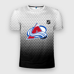 Футболка спортивная мужская Колорадо Эвеланш - черный градиент, цвет: 3D-принт