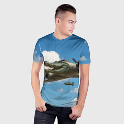 Футболка спортивная мужская Бомбардиро крокодило, цвет: 3D-принт — фото 2