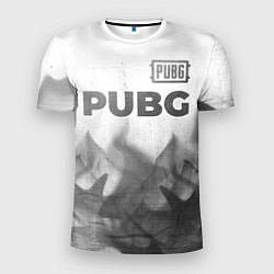 Футболка спортивная мужская PUBG - white gradient посередине, цвет: 3D-принт