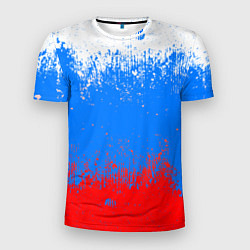 Футболка спортивная мужская Патриот - флаг, цвет: 3D-принт