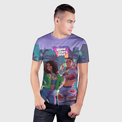 Футболка спортивная мужская Риал даймз из Gta 6, цвет: 3D-принт — фото 2