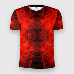Футболка спортивная мужская Красно-черная кожа дракона, цвет: 3D-принт