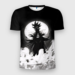 Футболка спортивная мужская Пришелец на фоне луны, цвет: 3D-принт