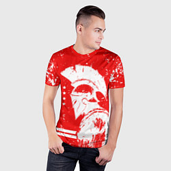Футболка спортивная мужская Спартак - воин спарты, цвет: 3D-принт — фото 2