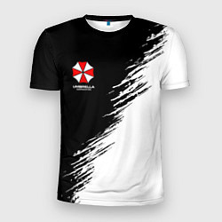 Футболка спортивная мужская Umbrella Corp - black and white, цвет: 3D-принт