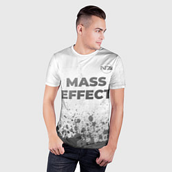 Футболка спортивная мужская Mass Effect - white gradient посередине, цвет: 3D-принт — фото 2
