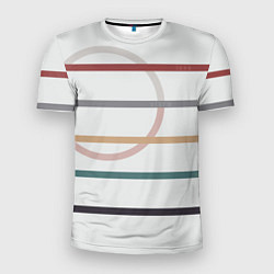 Мужская спорт-футболка Stripes and circle