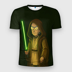 Футболка спортивная мужская Рик - магистр-джедай, цвет: 3D-принт