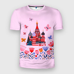 Футболка спортивная мужская Москва - собор, цвет: 3D-принт