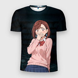 Мужская спорт-футболка Испуганная Сиратори Айра