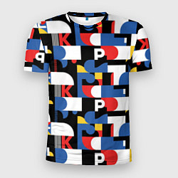 Мужская спорт-футболка Геометрия букв