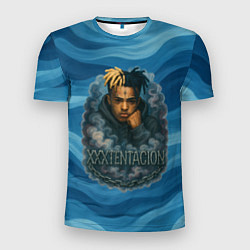 Футболка спортивная мужская XXXTentacion в облаке, цвет: 3D-принт