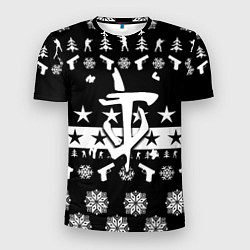 Мужская спорт-футболка Doom x csgo winter