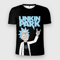 Мужская спорт-футболка Linkin Park и Рик Санчес из Рик и Морти