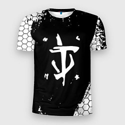 Мужская спорт-футболка Doom соты краски