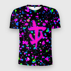 Футболка спортивная мужская Doom цветные краски, цвет: 3D-принт