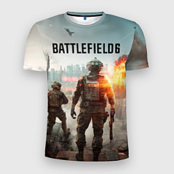 Футболка спортивная мужская Солдаты из Battlefield 6, цвет: 3D-принт
