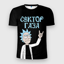 Футболка спортивная мужская Сектор Газа и Рик Санчес из Рик и Морти, цвет: 3D-принт