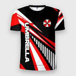 Футболка спортивная мужская Красный спортивный - Umbrella, цвет: 3D-принт