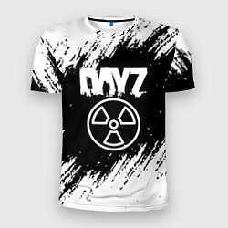 Мужская спорт-футболка Dayz белые краски лого