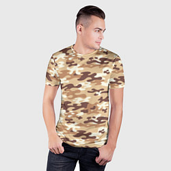 Футболка спортивная мужская Камуфляж армия, цвет: 3D-принт — фото 2