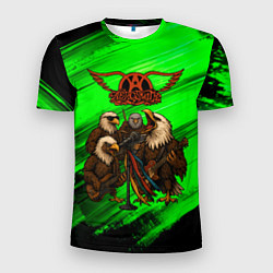 Футболка спортивная мужская Aerosmith орлы, цвет: 3D-принт