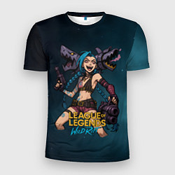 Футболка спортивная мужская League of Legends Jinx, цвет: 3D-принт