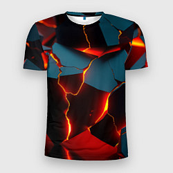 Футболка спортивная мужская Orange glow, цвет: 3D-принт
