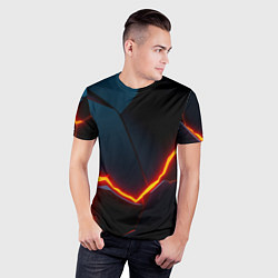 Футболка спортивная мужская Plate split, цвет: 3D-принт — фото 2