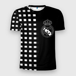 Мужская спорт-футболка Real Madrid клетка