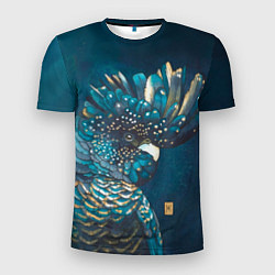 Футболка спортивная мужская Акварельный попугай, цвет: 3D-принт