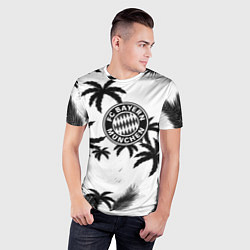 Футболка спортивная мужская Бавария Мюнхен тропики, цвет: 3D-принт — фото 2