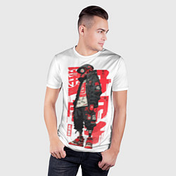 Футболка спортивная мужская Bot raven, цвет: 3D-принт — фото 2