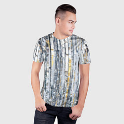 Футболка спортивная мужская Новогодний дождик, цвет: 3D-принт — фото 2