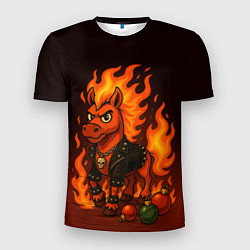 Футболка спортивная мужская Огненный конь 26, цвет: 3D-принт