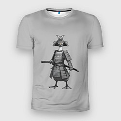 Мужская спорт-футболка Гусь-самурай с катаной