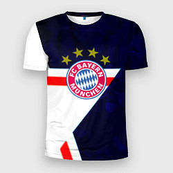 Мужская спорт-футболка Бавария звезды геометрия