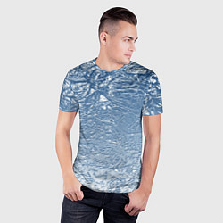 Футболка спортивная мужская Налипший снег, цвет: 3D-принт — фото 2